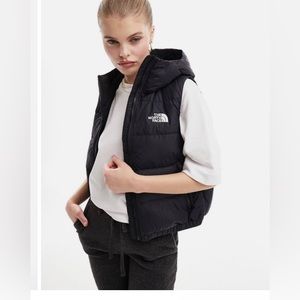 The North Face Hydrenalite down hooded vest in black
